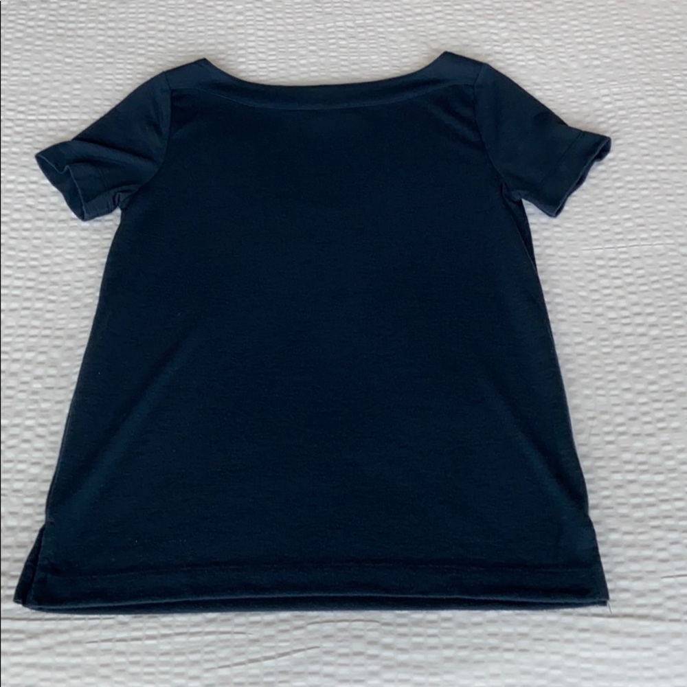 LOFT Navy Blue Short Sleeve Shirt